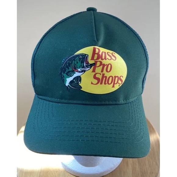 Bass Pro Shops Hat Outdoor Fishing Baseball Trucker Mesh Cap Adjustable SnapBack - Picture 1 of 8